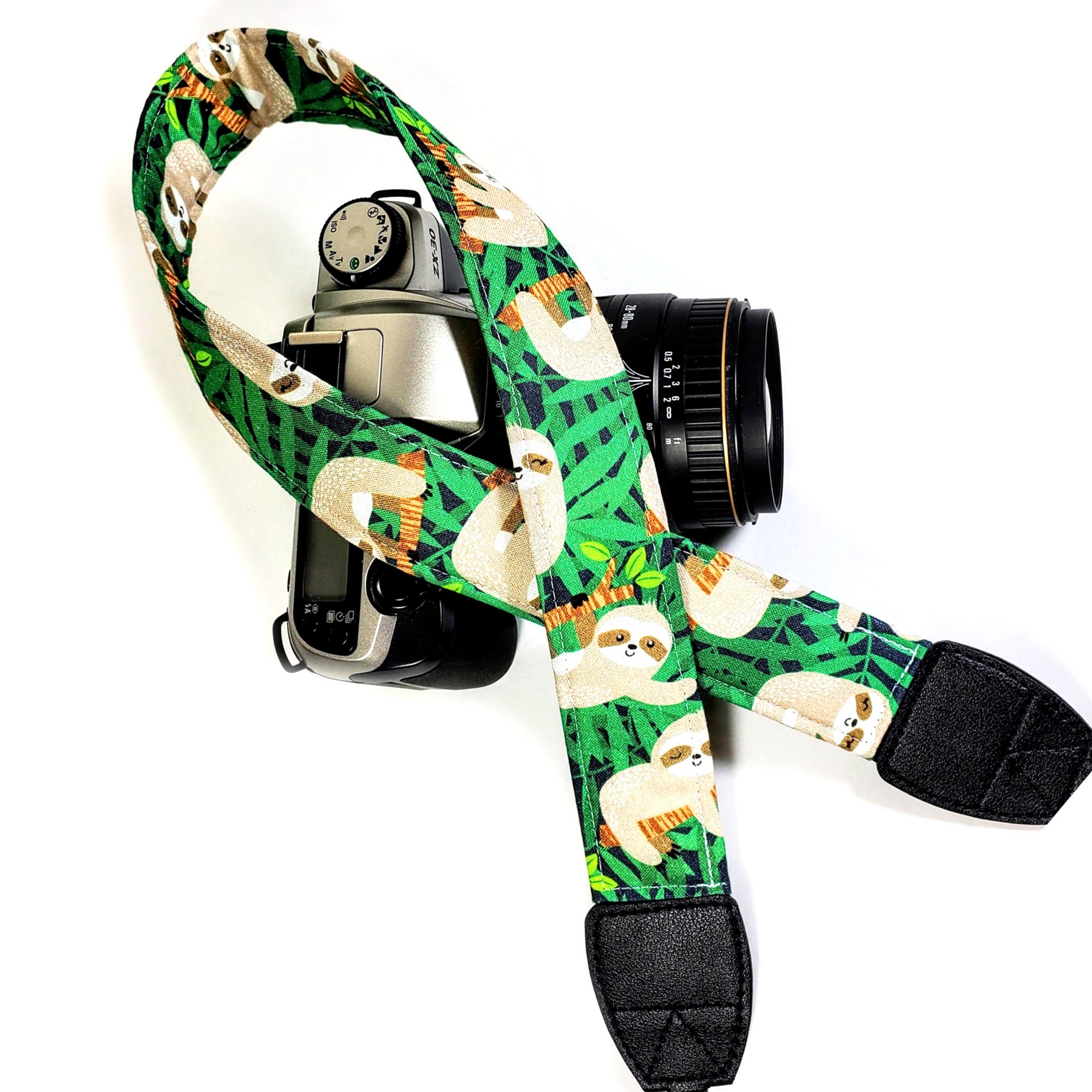 Vintage Candy Lime Punch Pastel Green Camera Strap