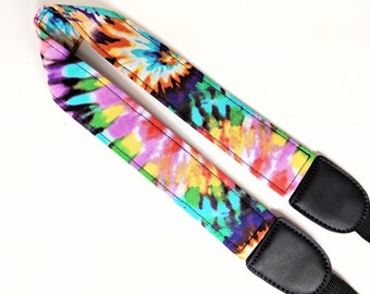 Tie Dye Ukulele Strap – 60s Hippie Style, Double Padded