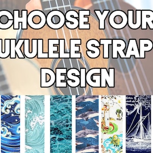 Bandje voor ukelele - naar keuze Ukelelebandje - dubbel gewatteerde universele ukeleleband