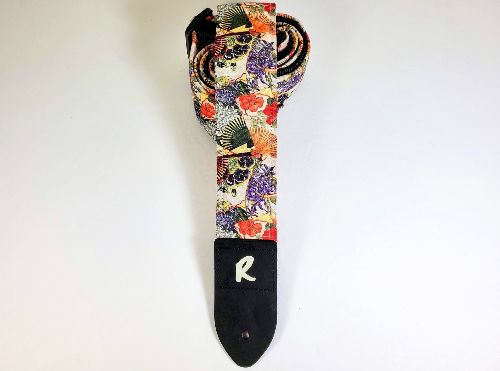 Japanese Hand Fans Guitar Strap Asian Fan Guitar Strap Etsy UK