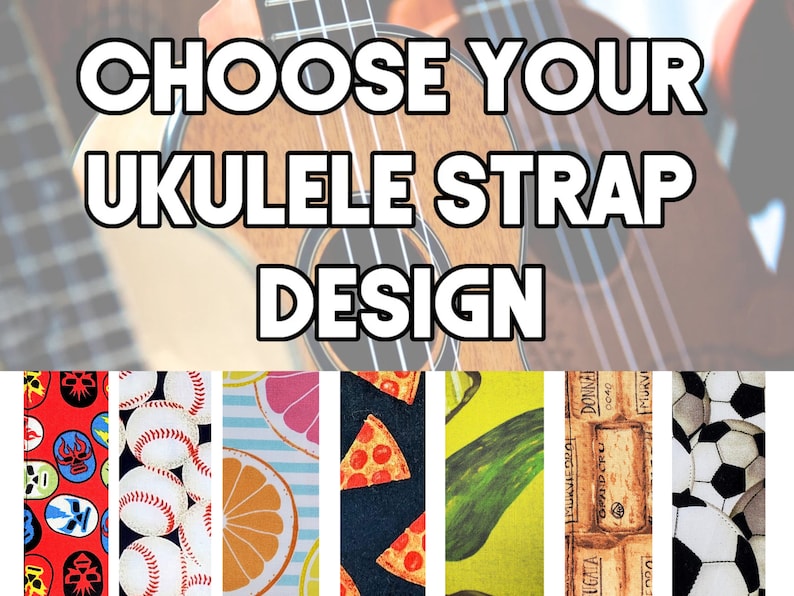 Ukulele Strap Your Choice Button Strap Double Padded Etsy