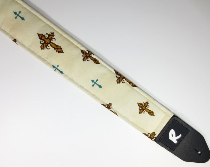 Crosses Religious Guitar Strap Christian Handmade Etsy