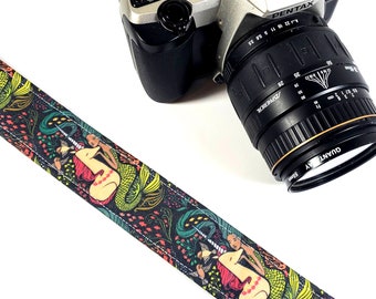 Unicorn Mermaid Camera Strap - Ocean Camera Strap - Double Padded Comfortable-DSLR / SLR