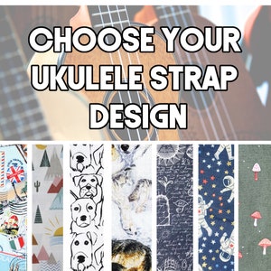 Ukulele Strap - Your Choice Ukulele Strap - Double Padded Comfortable Button Ukulele Strap-