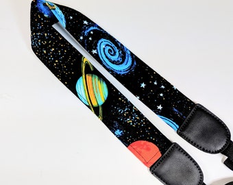 Nebula Blue Galaxy Ukulele Strap - Space Ukelele Strap - Sci Fi - Astronomy