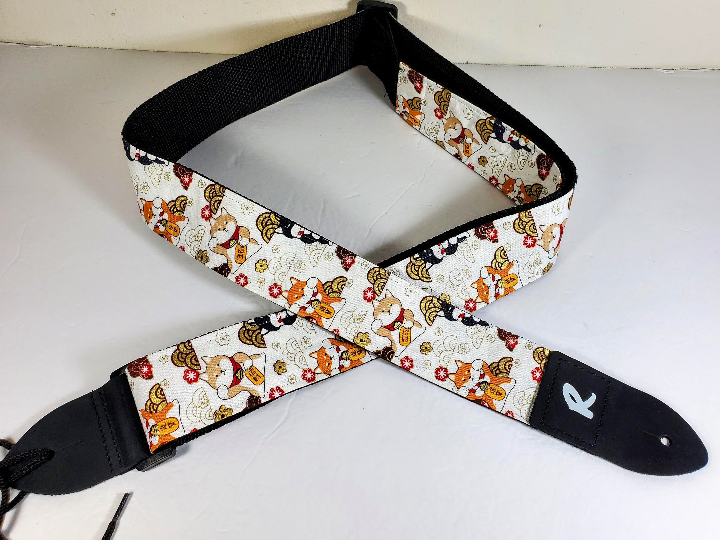 Japanese Shiba Inu Guitar Strap - Japanese Dog Guitar Strap