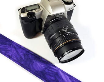 Lila kamerarem - Texturerad lila kamerarem - Dubbel vadderad bekväm - DSLR / SLR