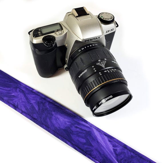 Purple Camera Strap - Textured Purple Camera Strap - Double Padded