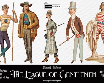 Vintage Men Clipart Clip Art Retro Gentleman Illustrations PNG Images  for Junk Journals, Scrapbooking, Cardmaking Collage Paper Crafts