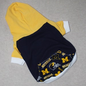 University of Michigan Dog Hoodie / Personalization Available image 1