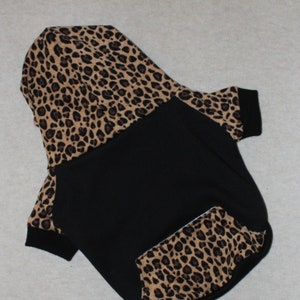 Leopard Print Dog Hoodie / Personalization Available!