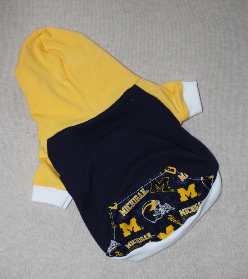 University of Michigan Dog Hoodie / Personalization Available image 1
