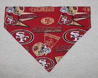 San Fransisco 49ers Dog Bandanna in Small, Medium, or Large