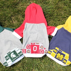 University of Michigan Dog Hoodie / Personalization Available image 2