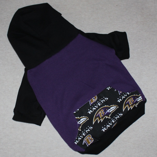 Baltimore Ravens (Black) Dog Hoodie / Personalization Available!