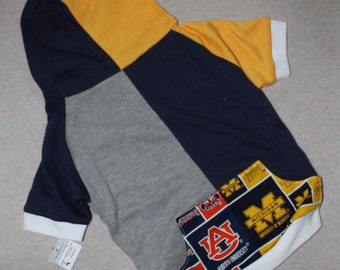 SALE: Auburn/Michigan Dog Divided Hoodie, Size Large / Two Available