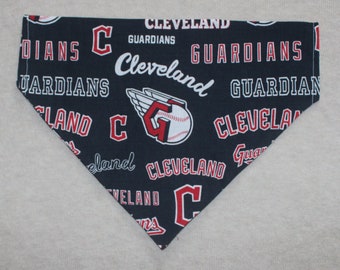 Cleveland Guardians Blue Dog Bandanna in Small, Medium, or Large