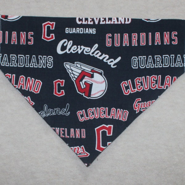 Cleveland Guardians Blue Dog Bandanna in Small, Medium, or Large