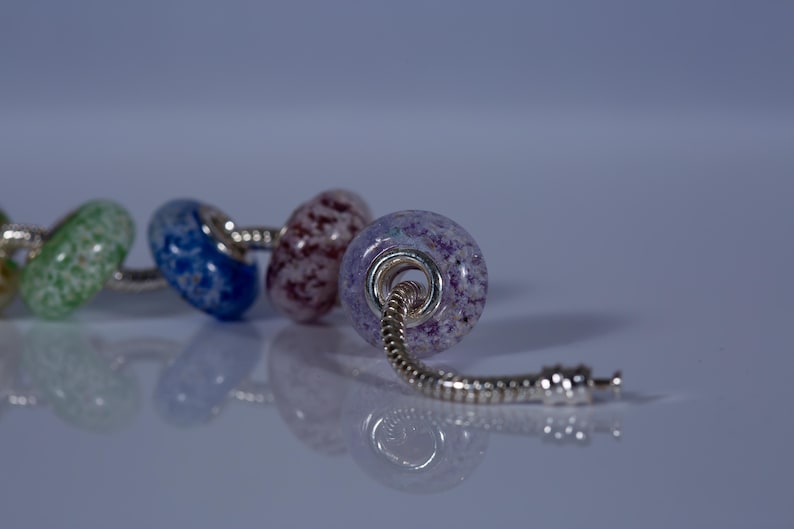 Armband med glaspärlor för kremeringsaska, smycken med aska för hundar och katter, armband med glaspärlor för minnesaska och kremeringsaska bild 11