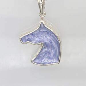 Pendentif en résine de cendre de crin, collier tête de cheval en argent sterling 925 pour cendres de cheveux, cadeau souvenir commémoratif de la perte d'un cheval, amoureux des chevaux