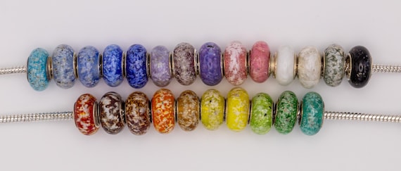 Cremation Ashes Glass Charm Bead, Memorial Jewellery, Dog Cat Pet