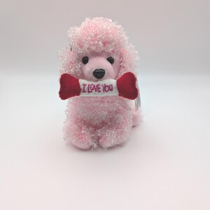 TY Beanie Poodle Pup-in-Love, Excellent condition Vintage TY with mint tag, Beanie Baby Pup in Love Collectable TY Dog