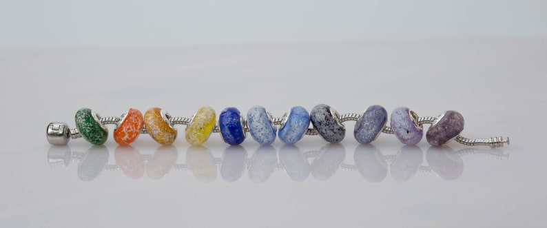 Armband med glaspärlor för kremeringsaska, smycken med aska för hundar och katter, armband med glaspärlor för minnesaska och kremeringsaska bild 10