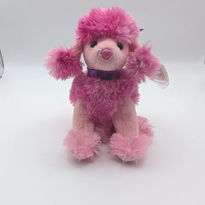 TY Beanie Poodle Ooh-La-La, Excellent condition Vintage Ty with mint tag, Beanie Baby Ooh La La Pink Collectable TY Dog