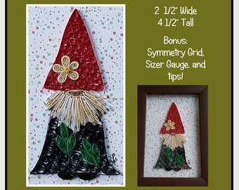 DIY Pattern: Digger Gnome; Quilling Tutorial/Pattern