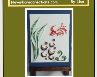 DIY Pattern: Betta's Splendor - Paper Quilling Chinese Style