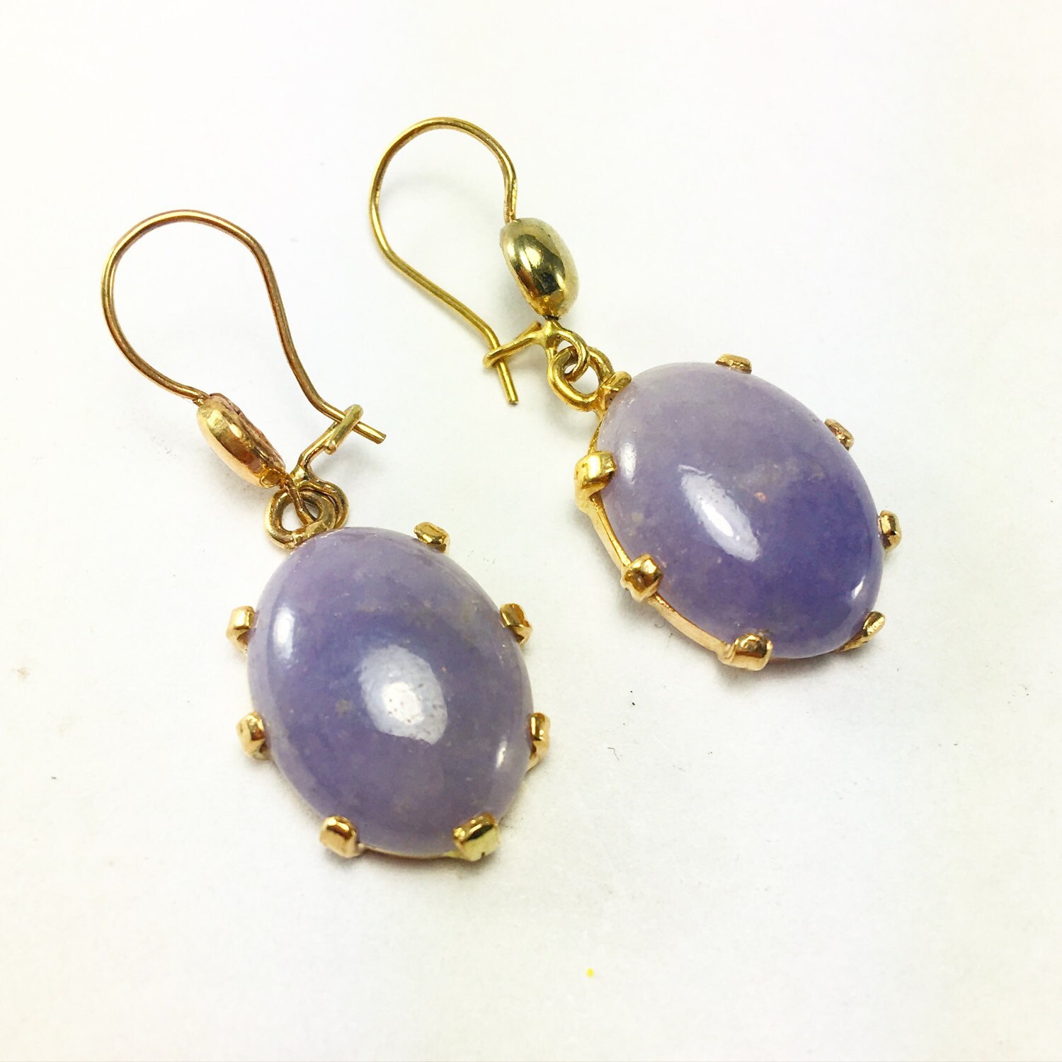 14K gold filled Natural Hetian Jade hand crafted lotus France style mini hooks earring \uff0cminimalist earring \uff0cyoga earring \uff0cdainty earring