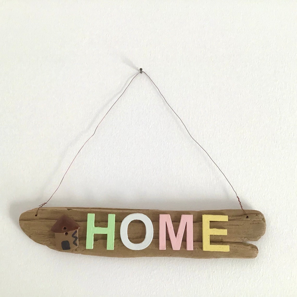 Driftwood Wall Decor Driftwood Sign a HOME Sign. Etsy