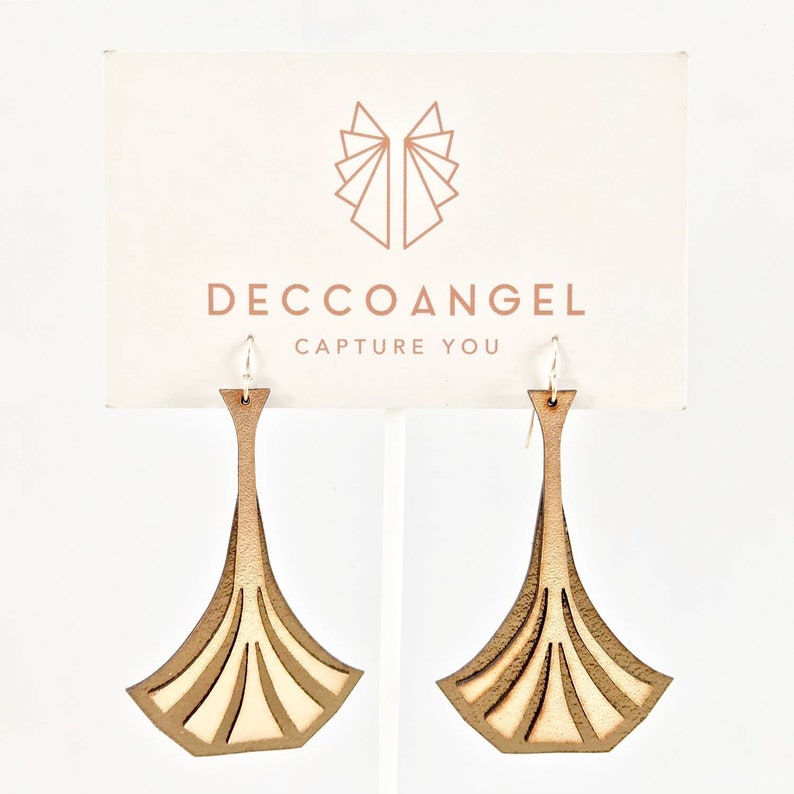 Statement earrings they look amazing and glamorous on Great for special events or any day to shine! unique and elegant Art Deco inspired