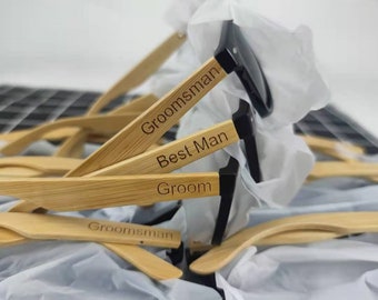 Groomsmen Gift Set, Groomsmen Gift Set Personalized Wooden Box and Sunglasses Set, Groomsmen Gift Box Custom, Wedding Gifts Ideas