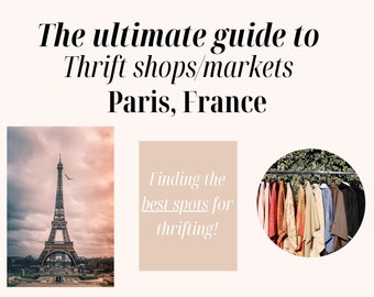Digital Thrifting Guide Paris France Digital Download The Best Thrift Shops and Markets in Paris Travel PDF