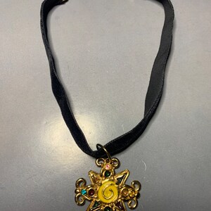 Parure De Bijoux Vintage Jacky De G - Collier Et Boucles D'oreilles Métal Doré - Années 90, Superbe état