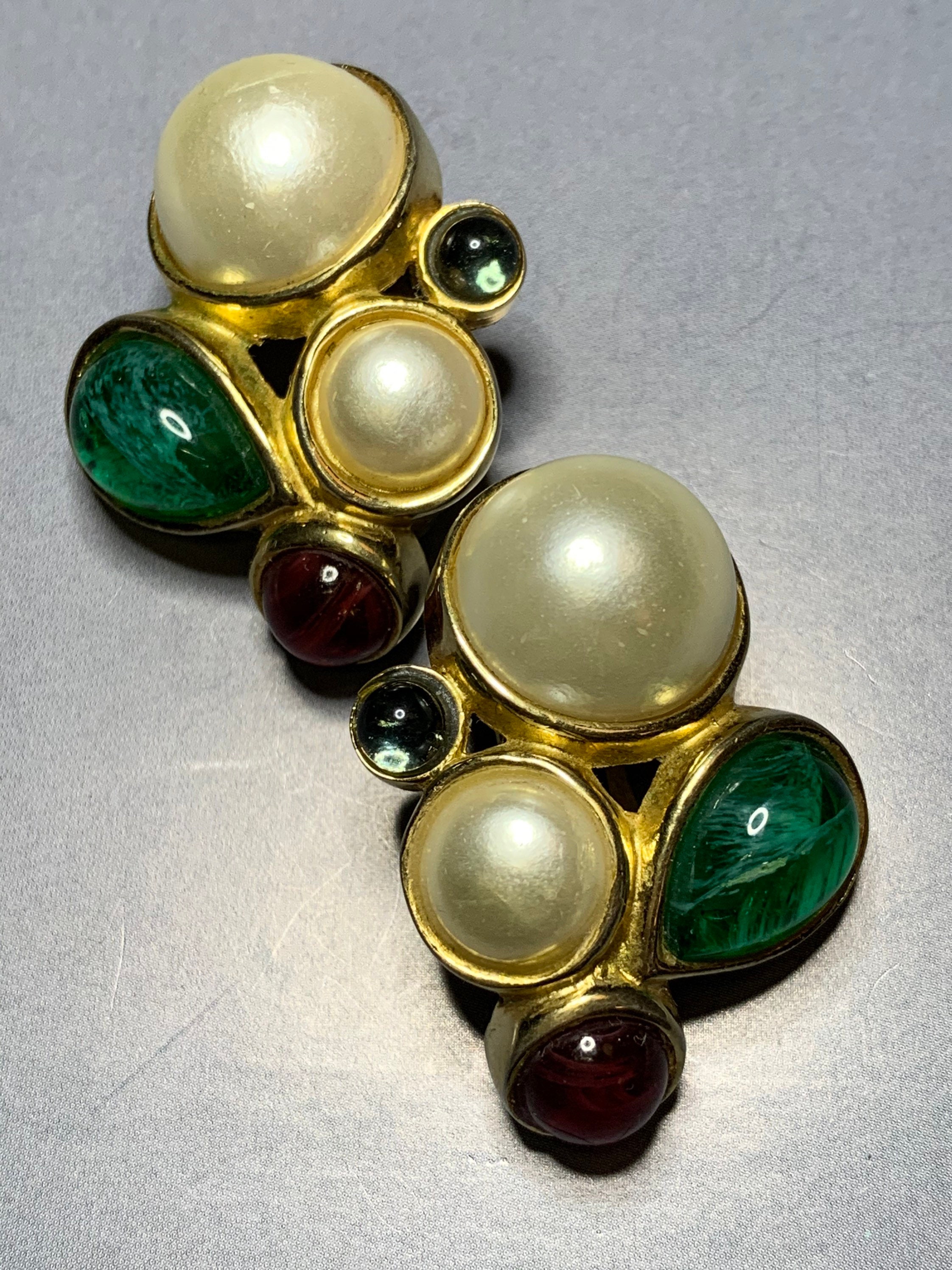 chanel gripoix brooch for sale