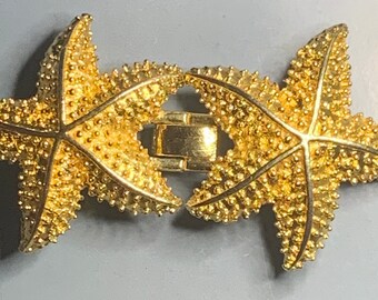 Rarest DOREEN RYAN Signed BUMBLEBEE Belt Buckle Topaz Orange  display picture 3