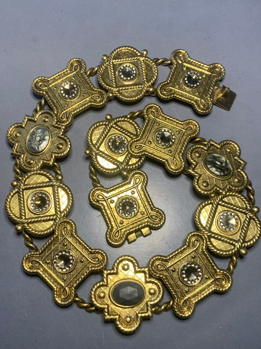 Collier Signé ZOÉ COSTE Paris - Style Bohème Multicolore En Métal, Résine, Nacre Et Verre - Occasion