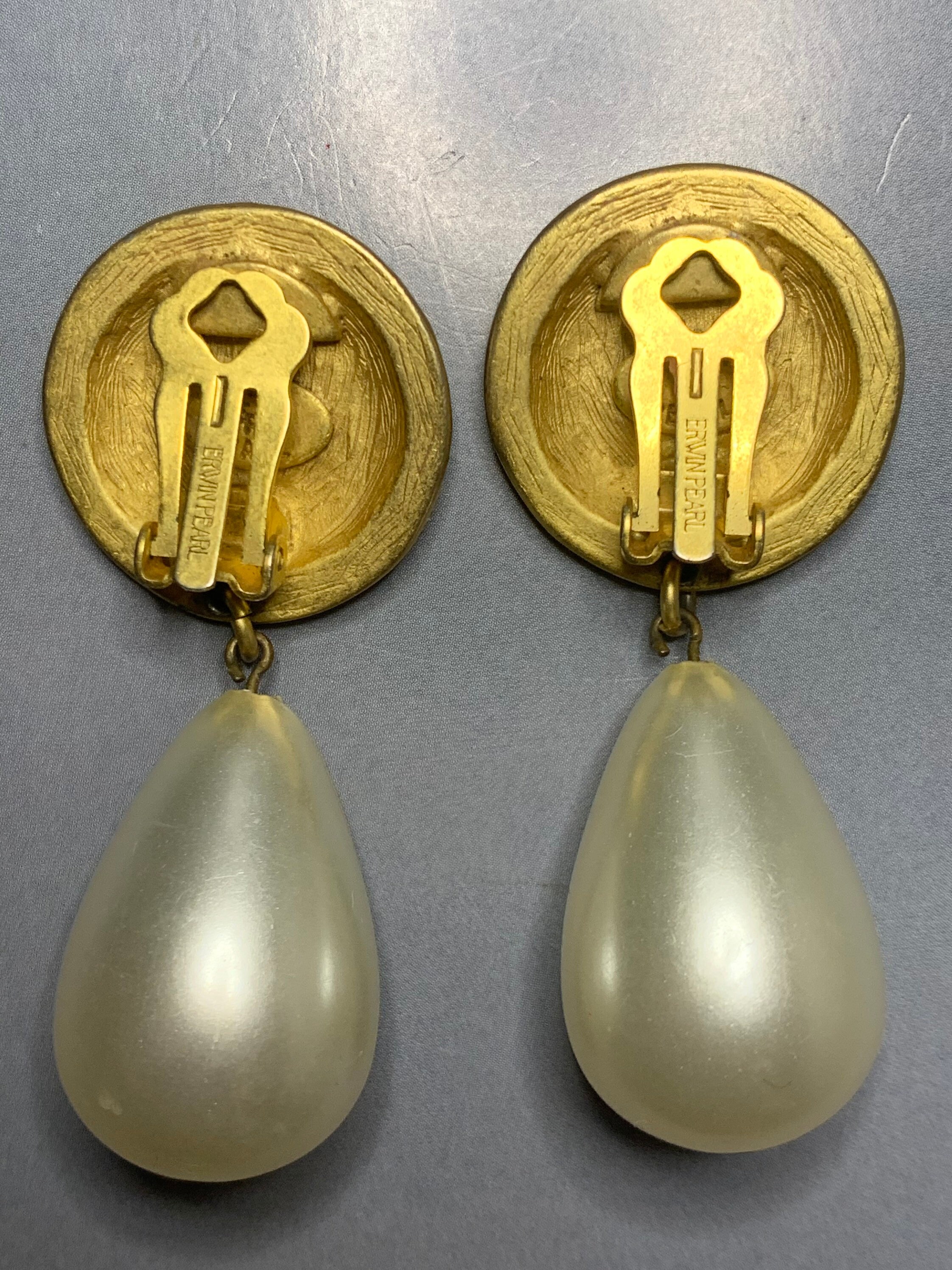 ピアス VINTAGE HOLLYWOOD VH Drop Pearl Earrings 4BFK517 VINTAGE HOLLYWOOD VH Drop Pearl Earrings 4BFK517 (VINTAGE