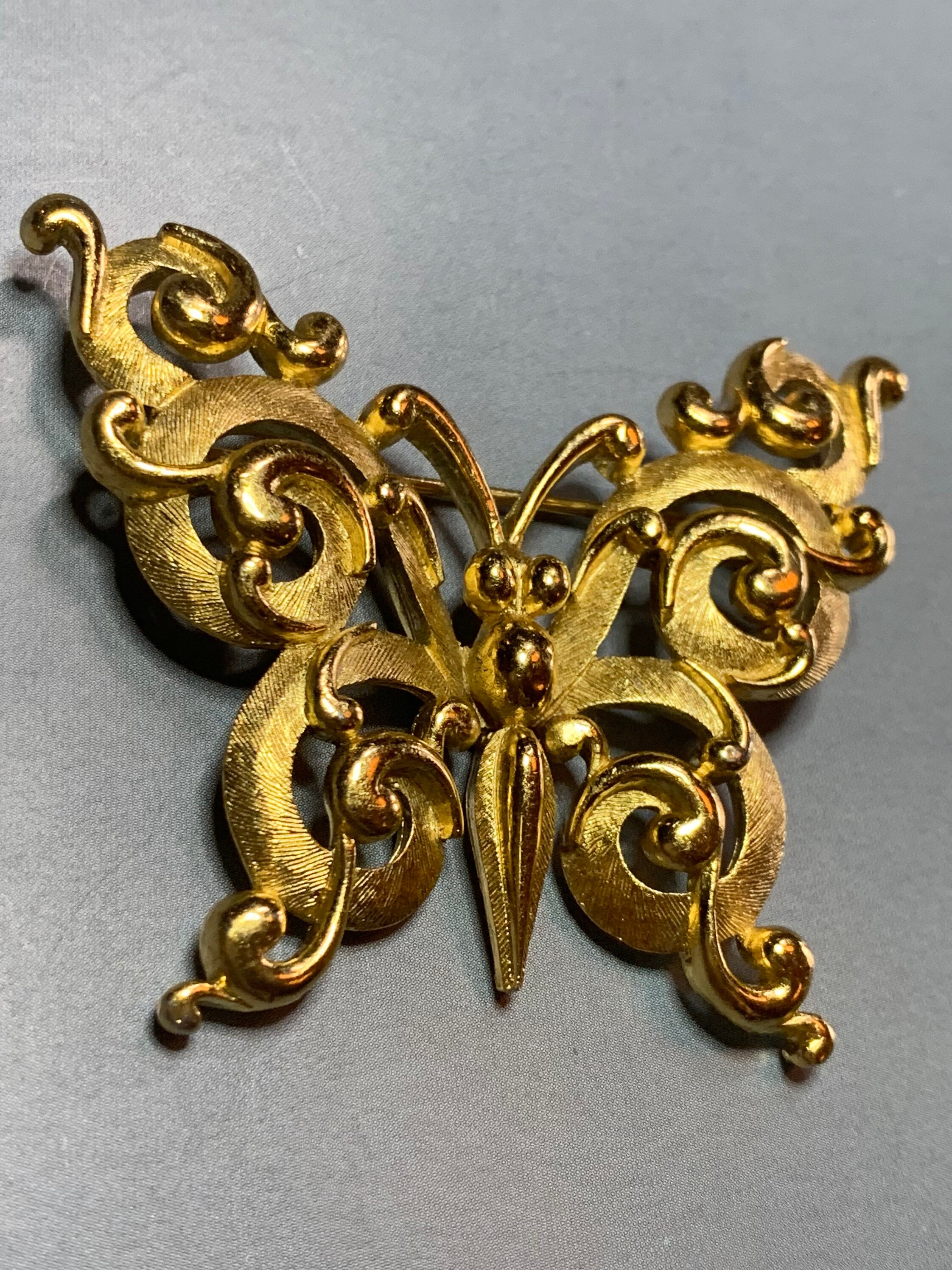 TRIFARI Vintage 1980s Large BUTTERFLY Brooch Designer Couture - Etsy