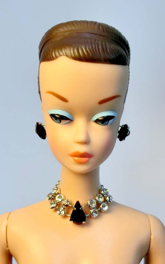 Barbie Doll Repro Vintage FR Handmade Necklace Earrings Jewelry Set NE100089
