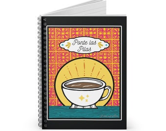 PONTE Las Pilas / Cafecito Art Spiral Notebook - Ruled Line