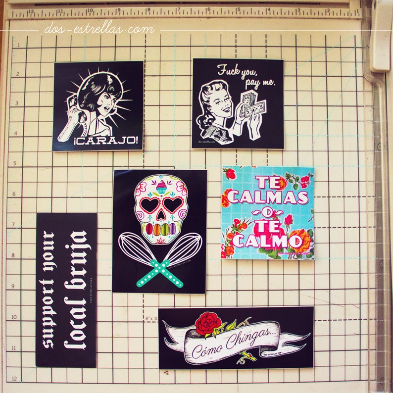 Support Your Local BRUJA / VINYL 5 x 2 Sticker / Witchy Stationery Planner Notebook Sticker image 4