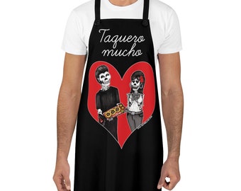 Taquero Mucho Poly Twill Taco Love Art Apron