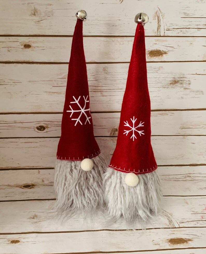 Gnome Christmas Door Stopper Fabric Doorstop Cotton Etsy