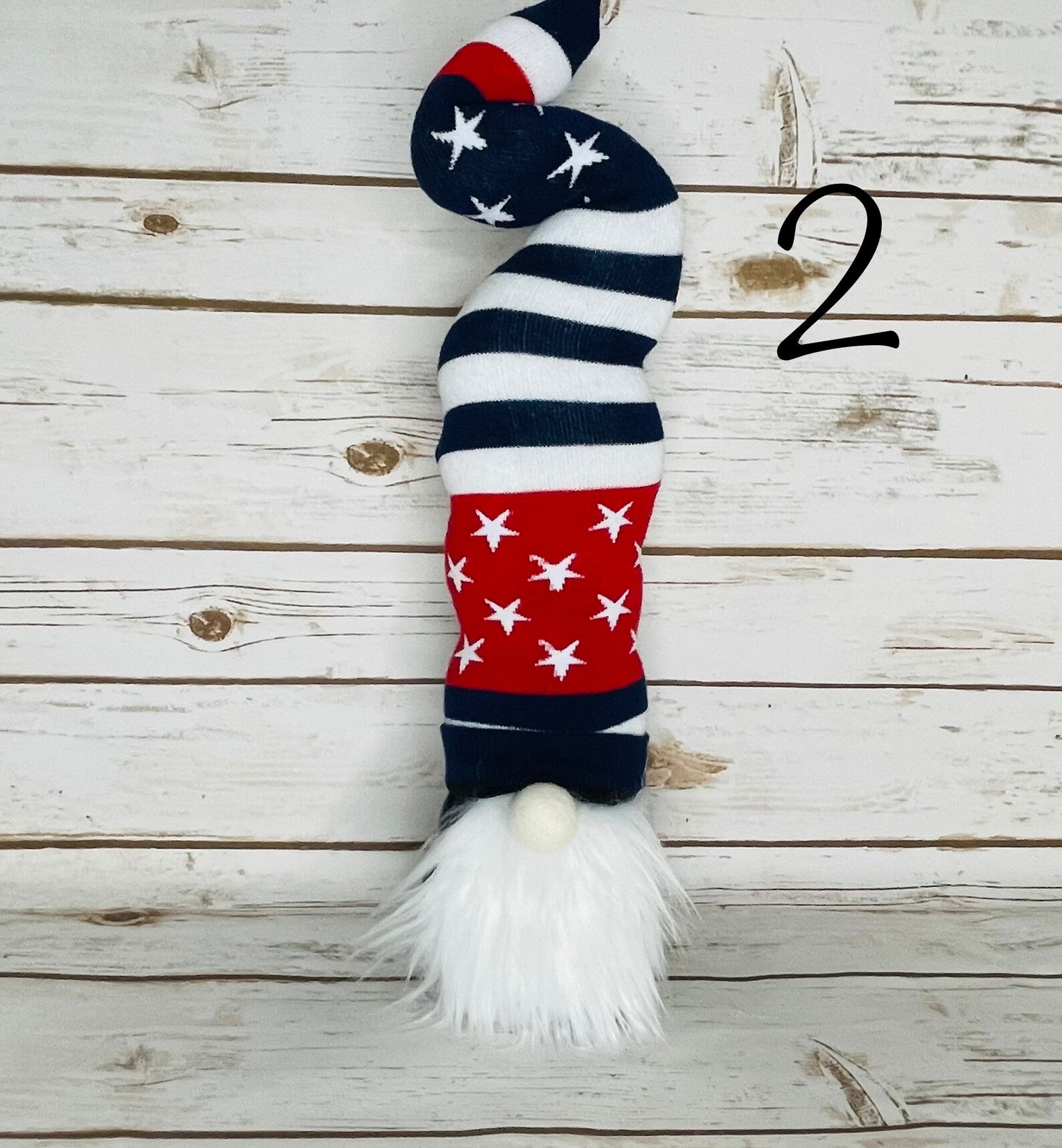 Gnome Patriotic Door Stopper Fabric Doorstop Cotton Etsy