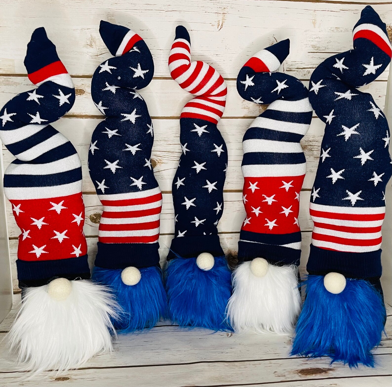 Gnome Patriotic Door Stopper Fabric Doorstop Cotton Etsy