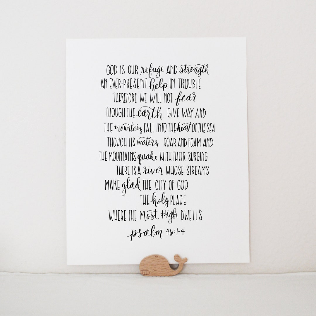 Psalm 46 1 4 Printable Bible Verse Art Print 8x10 Digital Wall Art Gift psalm-46-1-4-printable-bible-verse-art-print-8x10-digital-wall-art-gift