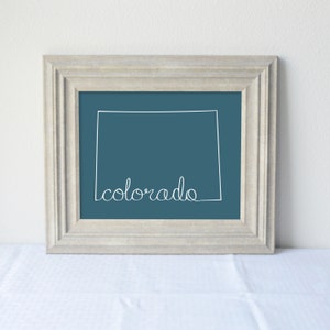 Printable Colorado State Art Print 8x10 Digital Wall Art Gift - Etsy